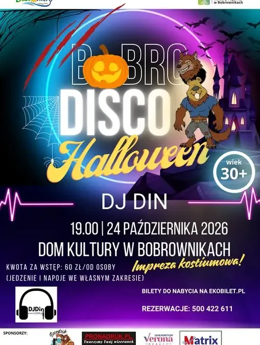 BOBRODISCO wraca do Bobrownik – halloweenowa impreza dla dorosłych