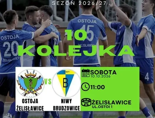 Derby w 10. kolejce: Ostoja Żelisławice kontra Niwy Brudzowice