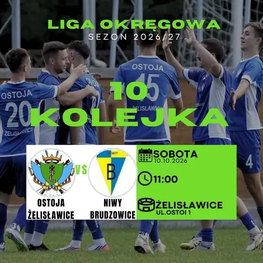 Derby w 10. kolejce: Ostoja Żelisławice kontra Niwy Brudzowice