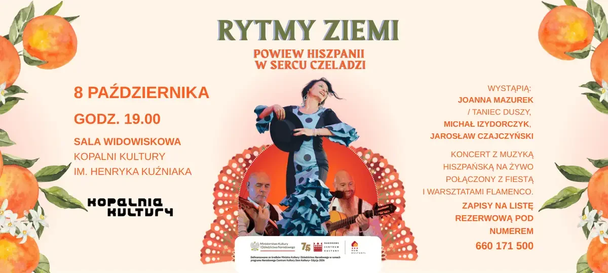 Rytmy Ziemi: hiszpańska fiesta i warsztaty flamenco w Kopalni Kultury w Czeladzi