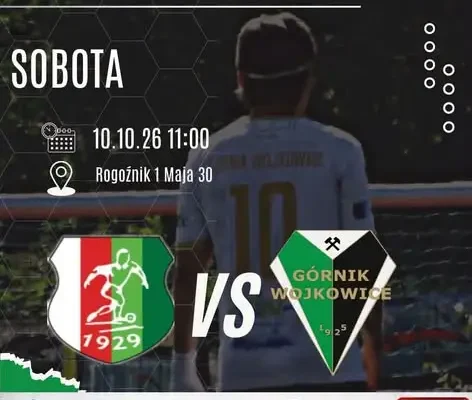 Derbowy weekend Górnika Wojkowice – pierwszy zespół w Rogoźniku, rezerwy w Grodźcu
