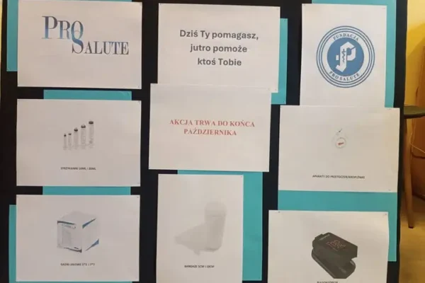 Szkolna zbiórka sprzętu medycznego dla Fundacji Pro Salute trwa do końca października