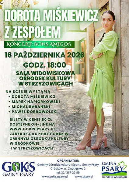 Ostatnia szansa na koncert Doroty Miśkiewicz w Strzyżowicach