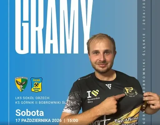 Górnik II Bobrowniki zagra na wyjeździe z Sokołem Orzech w 8. kolejce A-klasy