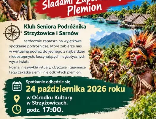 Podróż do Papui-Nowej Gwinei w Strzyżowicach – spotkanie z Grzegorzem Kuśpielem