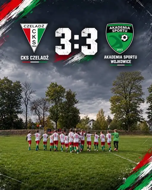 CKS Czeladź remisuje 3:3 z Akademią Sportu Wojkowice. Trener Koszela: „Zbyt pewni siebie”