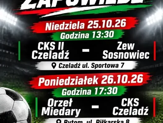 CKS Czeladź przed dwoma meczami. Hit z VAR, ale bez kibiców