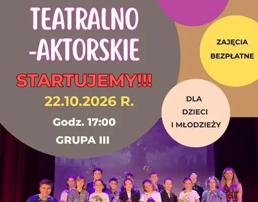 Siewierz: startują warsztaty teatralno-aktorskie dla III grupy