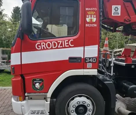 Nowe opony i felgi dla podnośnika OSP Grodziec