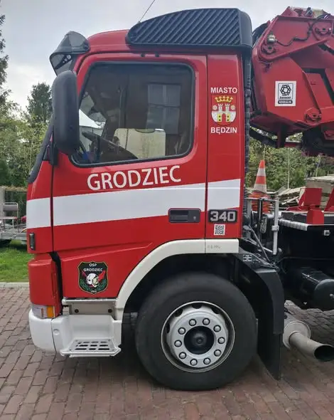 Nowe opony i felgi dla podnośnika OSP Grodziec