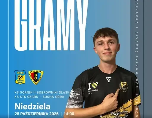 Górnik II Bobrowniki Śląskie zagra z Czarnymi Sucha Góra w 9. kolejce A-klasy