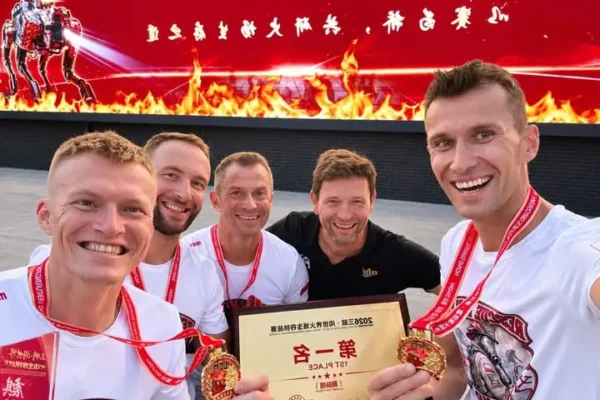 Polscy strażacy ze złotem w Chinach! Sukces Rescue Eagles Poland w Sanming