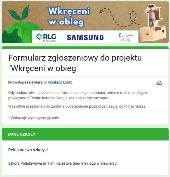 Uczniowie z Siewierza w konkursie „Wkręceni w obieg” – czekają na wyniki