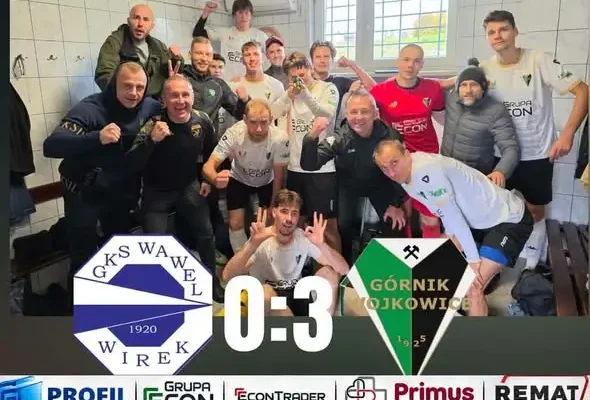 Górnik Wojkowice wygrywa 3:0 w Rudzie Śląskiej. Trzy gole i pewna gra w obronie
