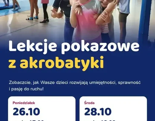 Siewierz: lekcje pokazowe akrobatyki dla rodziców i opiekunów